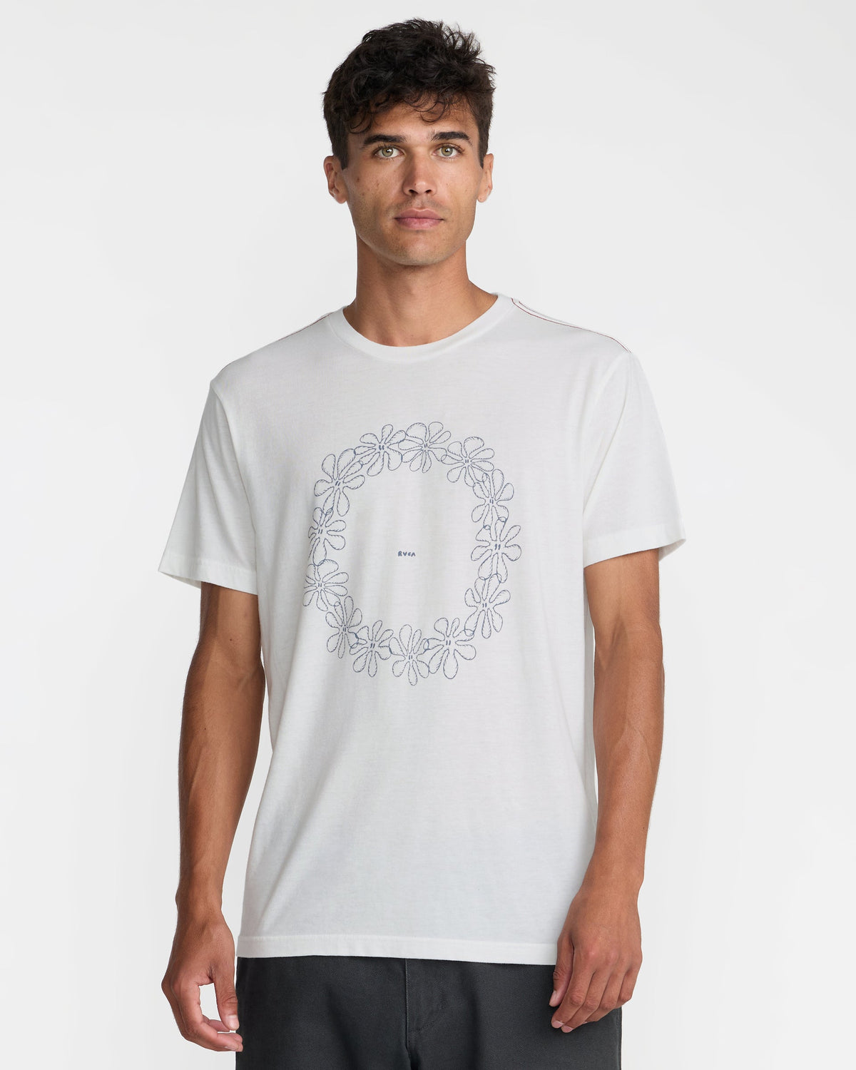 RVCA MENS BRYCE LEI SHORT SLEEVE SHIRT - ANW