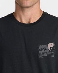 RVCA BALANCE HORIZON SHORT SLEEVE - BLACK