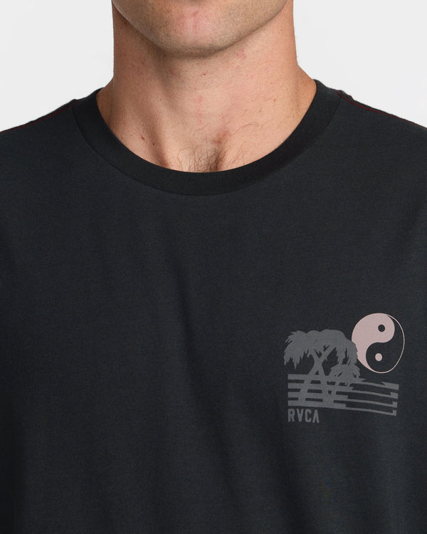 RVCA BALANCE HORIZON SHORT SLEEVE - BLACK