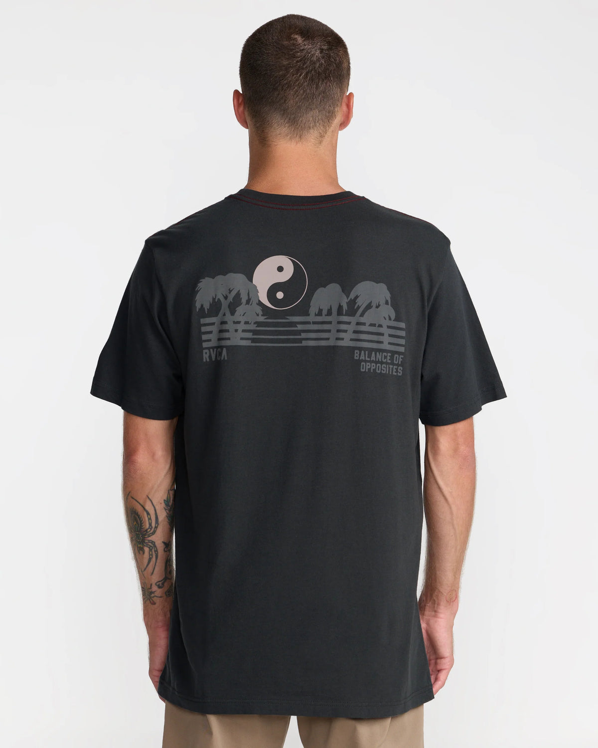RVCA BALANCE HORIZON SHORT SLEEVE - BLACK