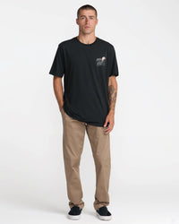 RVCA BALANCE HORIZON SHORT SLEEVE - BLACK