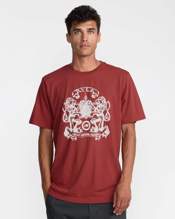 RVCA LIONS GATE SHORT SLEEVE - DYR