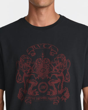 RVCA LIONS GATE SHORT SLEEVE - PTK