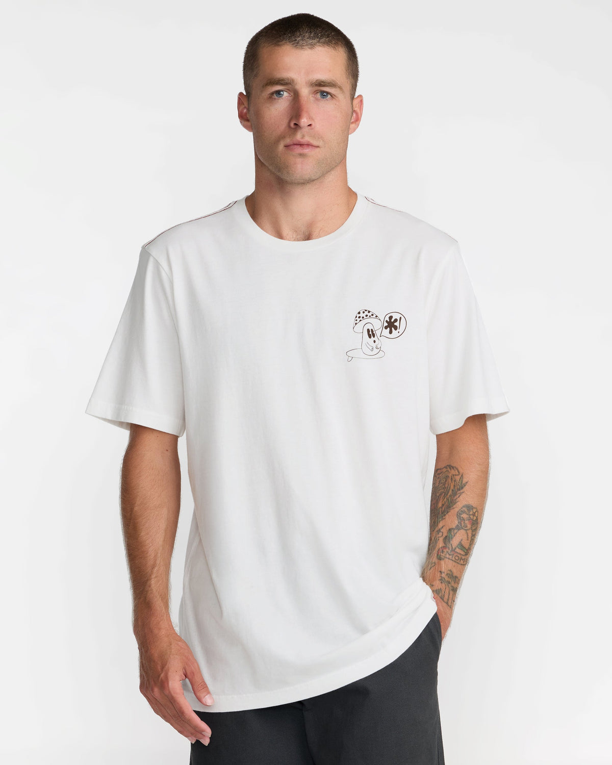RVCA MENS BRYCE BLOOM SHORT SLEEVE SHIRT - ANW