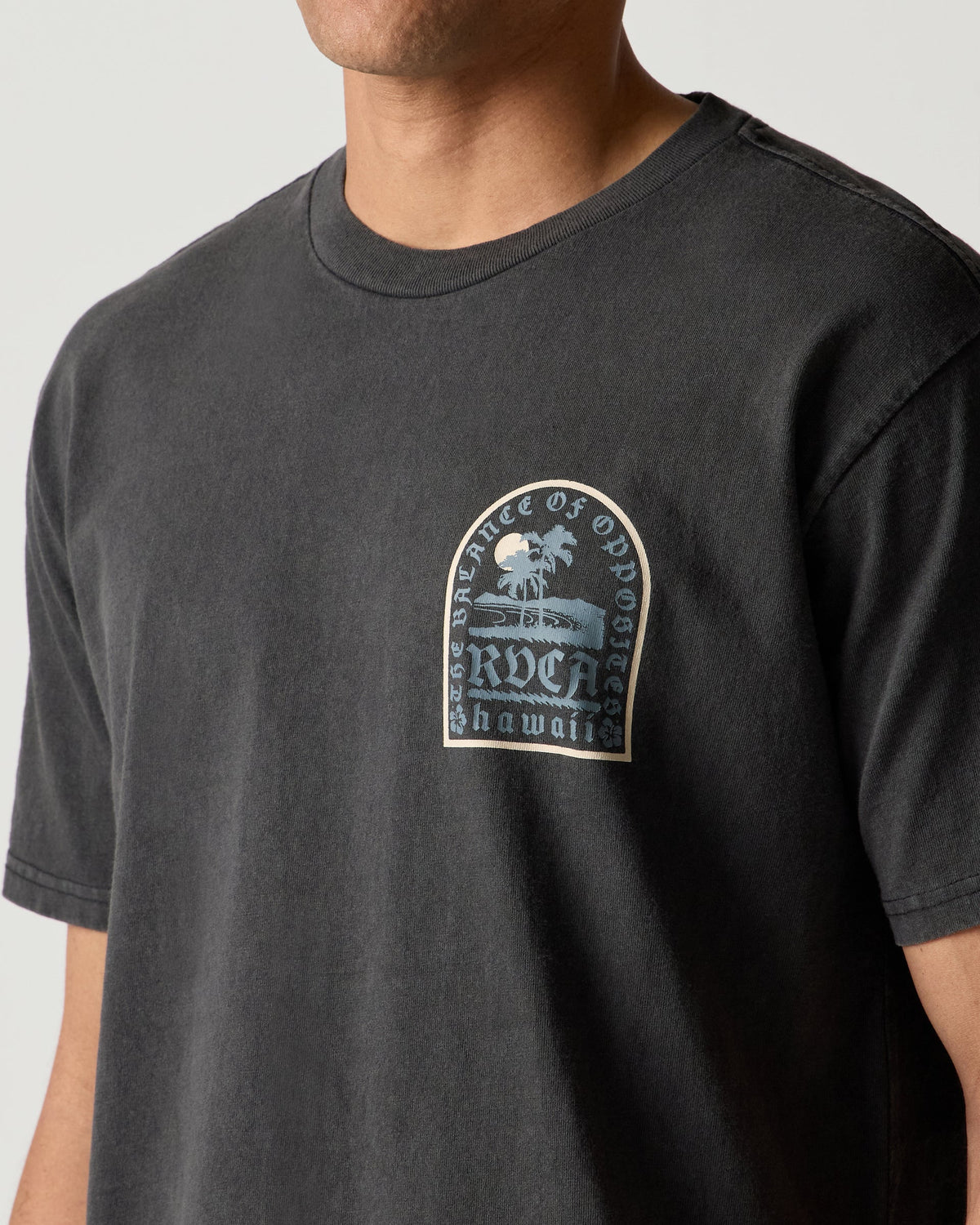 RVCA TOMBSTONE COVE TEE - BLK
