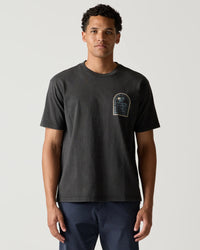 RVCA TOMBSTONE COVE TEE - BLK