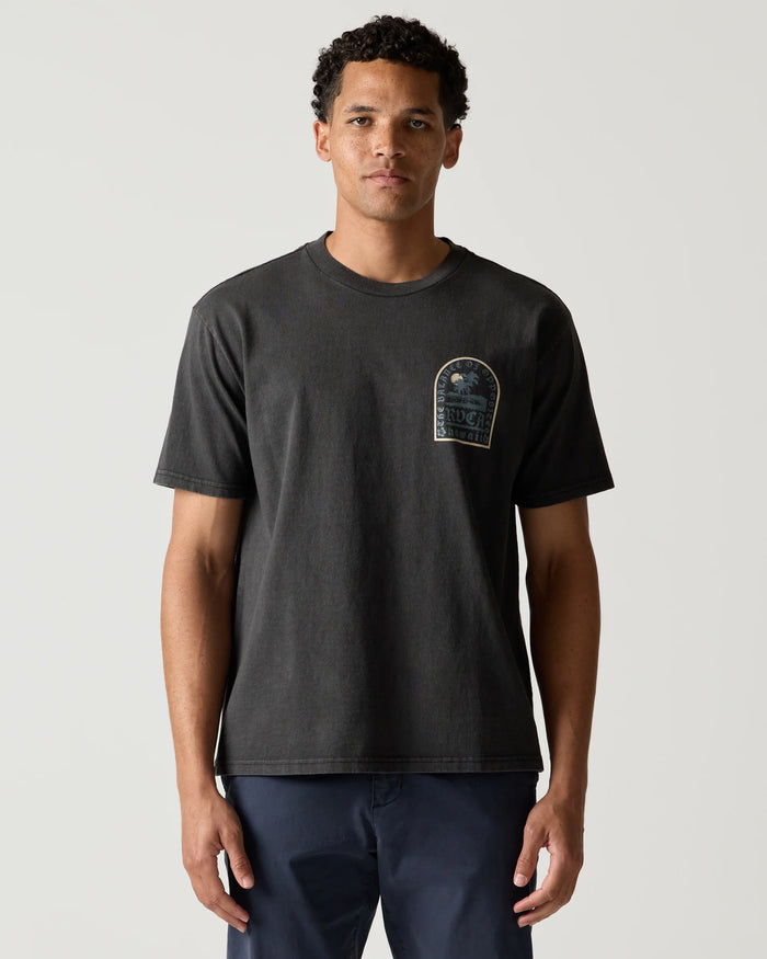 RVCA TOMBSTONE COVE TEE - BLK