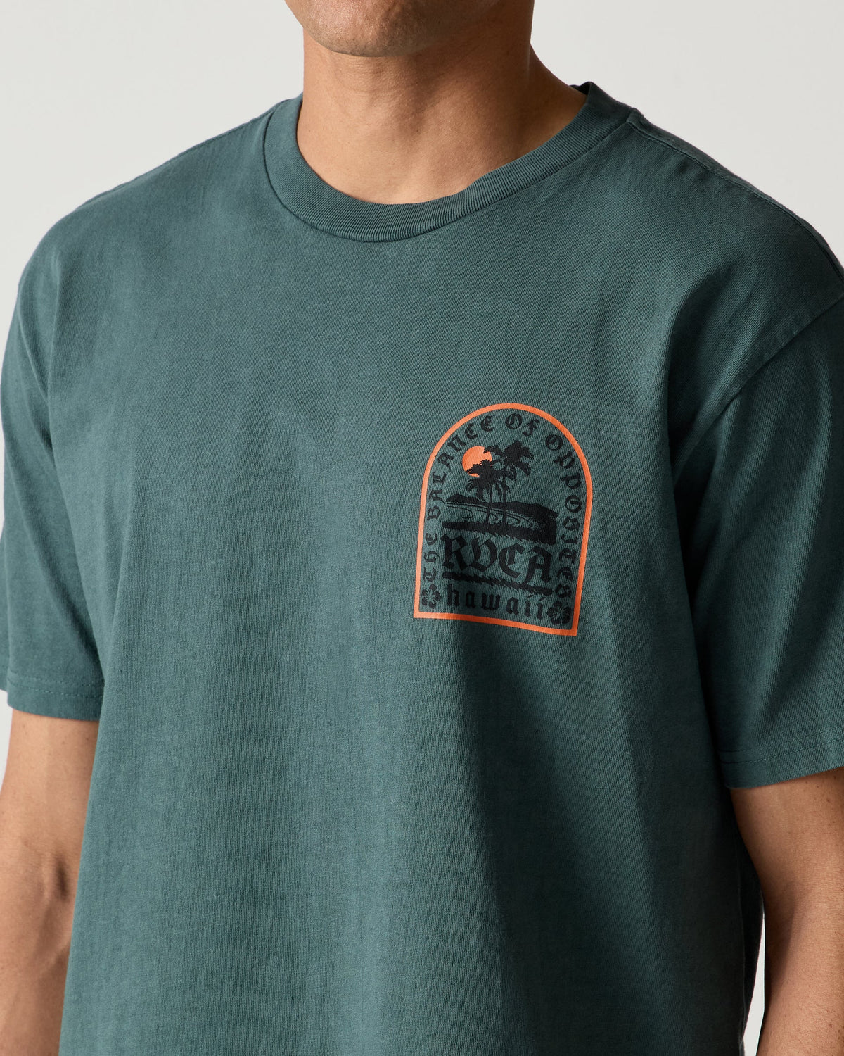 RVCA TOMBSTONE COVE TEE - DGN