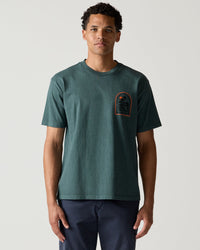 RVCA TOMBSTONE COVE TEE - DGN