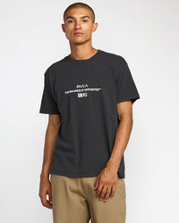 RVCA SIGNAL SHORT SLEEVE TEE - BLK