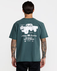 RVCA V8 SHORT SLEEVE TEE - DGN