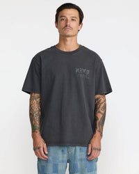 RVCA BIG PRESS SHORT SLEEVE TEE - BLK