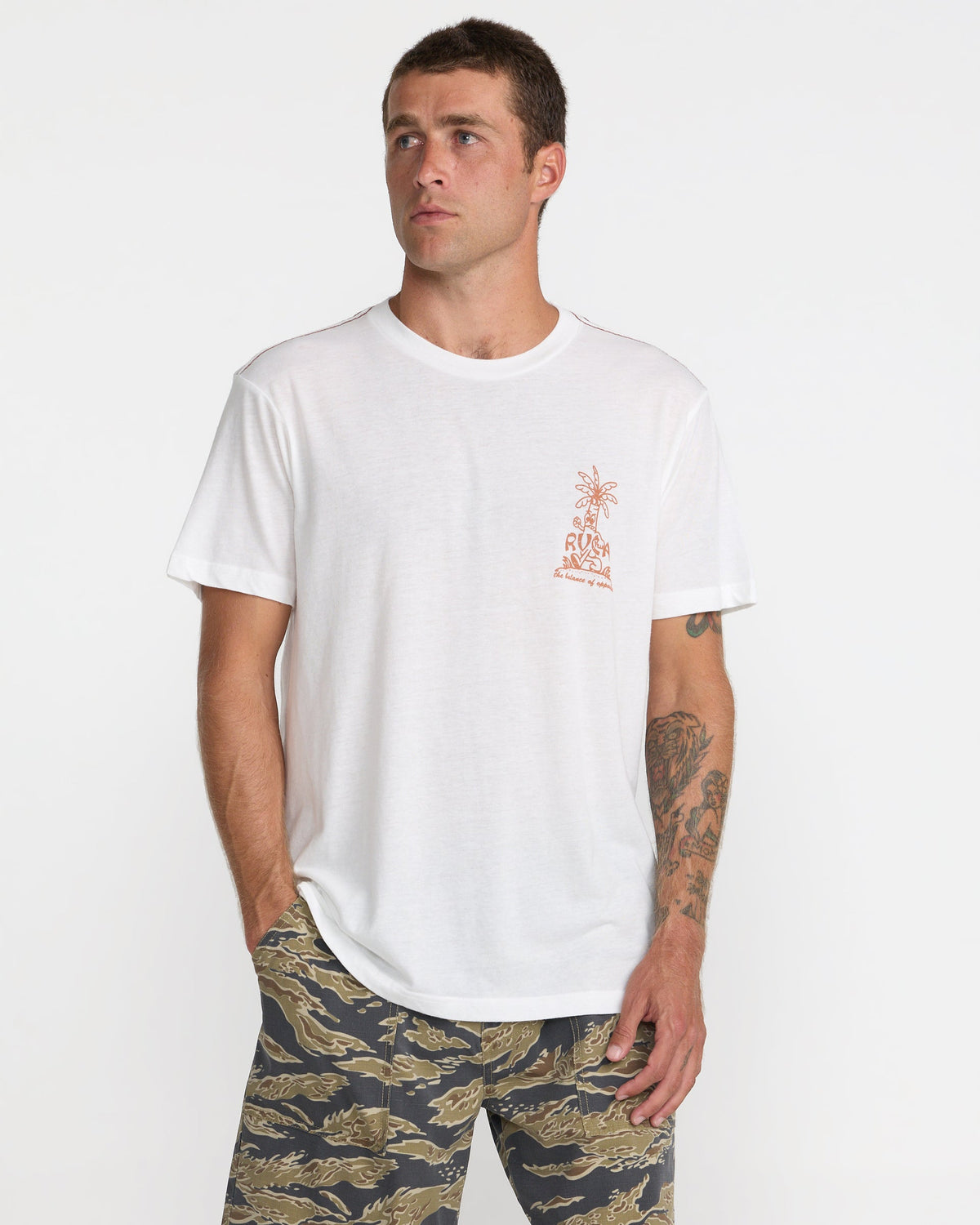 RVCA MAD LOCAL SHORT SLEEVE TEE - ANW