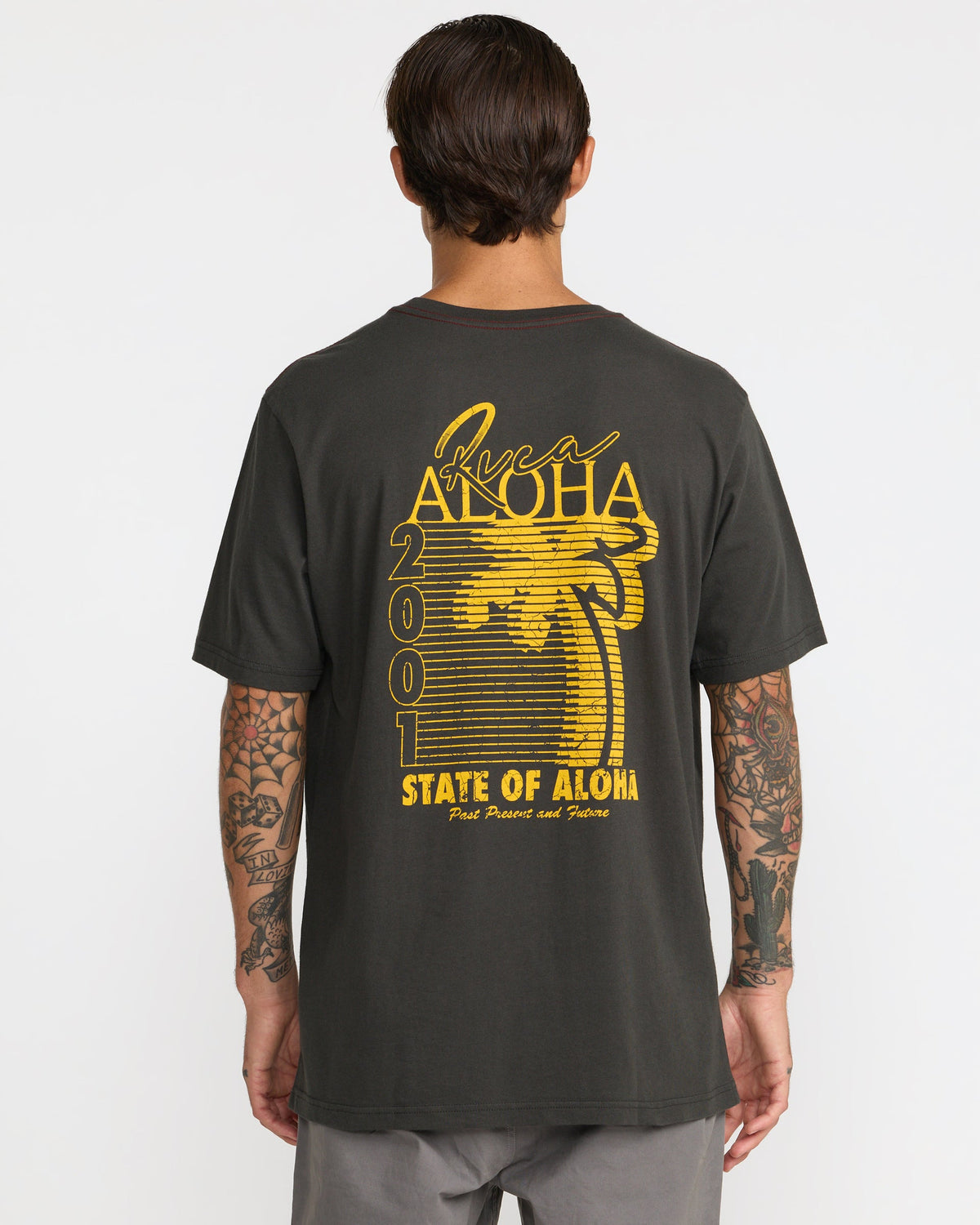 RVCA PALM ROW SHORT SLEEVE SHIRT - PTK