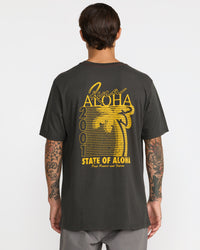 RVCA PALM ROW SHORT SLEEVE SHIRT - PTK