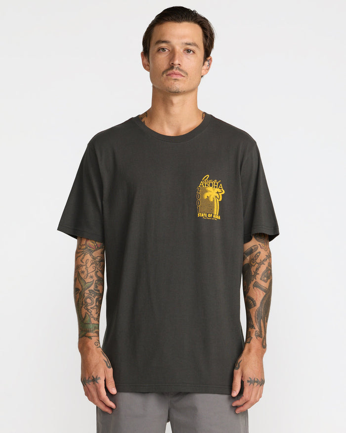RVCA PALM ROW SHORT SLEEVE SHIRT - PTK