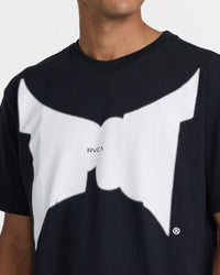 RVCA TAPOUT DAYSHIFT TEE - BLK