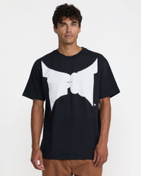 RVCA TAPOUT DAYSHIFT TEE - BLK