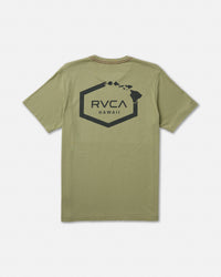 RVCA ISLAND HEX SS TEE - RGR