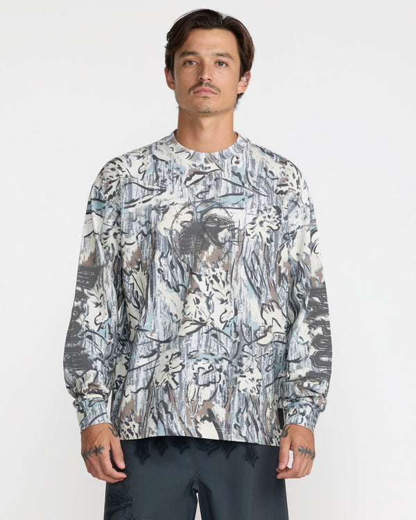 RVCA TAPOUT HEAVYWEIGHT LONG SLEEVE - CAMO