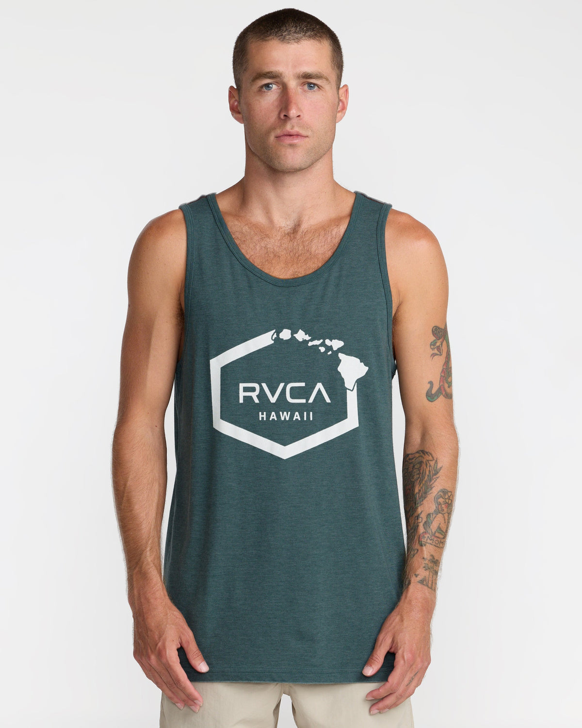 RVCA ISLAND HEX TANK - ABG