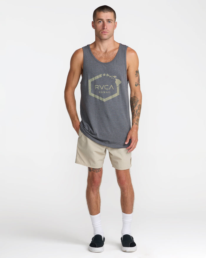 RVCA ISLAND HEX TANK - SMK