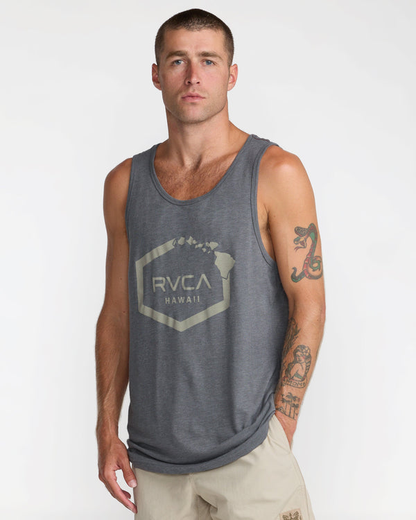 RVCA ISLAND HEX TANK - SMK