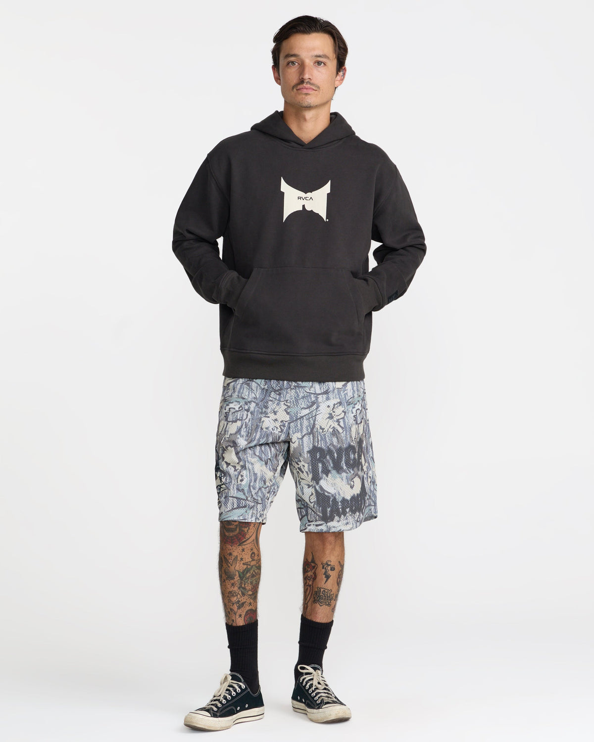 RVCA TAPOUT P/O HOODIE - BLK