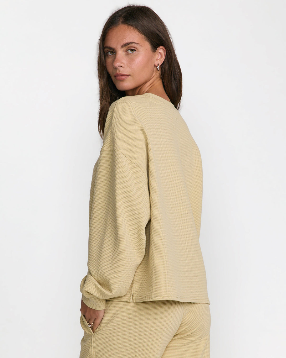 RVCA GLORY WAFFLE PULLOVER - VKH