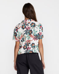 RVCA RIVIERA SHORT SLEEVE - CLOUD