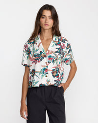 RVCA RIVIERA SHORT SLEEVE - CLOUD