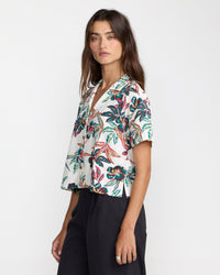 RVCA RIVIERA SHORT SLEEVE - CLOUD