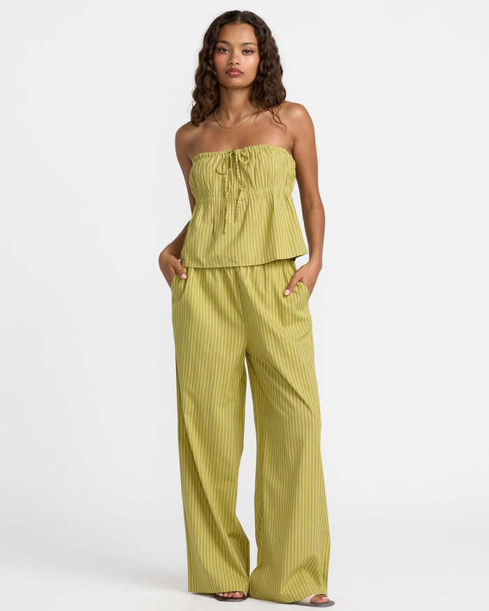 RVCA NEW YUME WIDE LEG PANTS - MTO