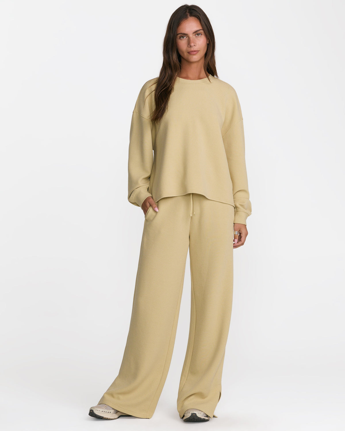 RVCA GLORY WAFFLE SPLIT PANT - VKO