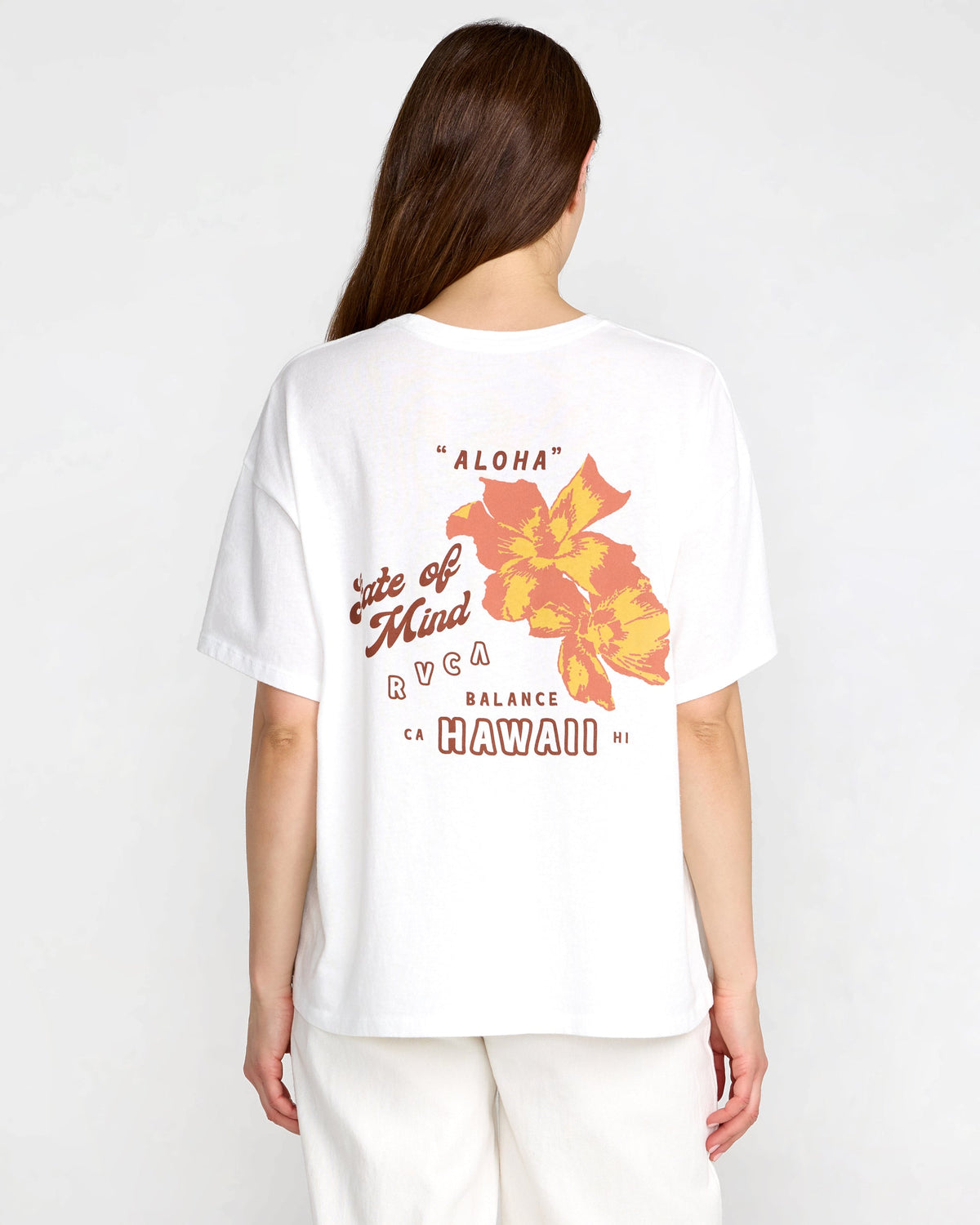 RVCA ALOHA BF TEE - VINTAGE WHITE