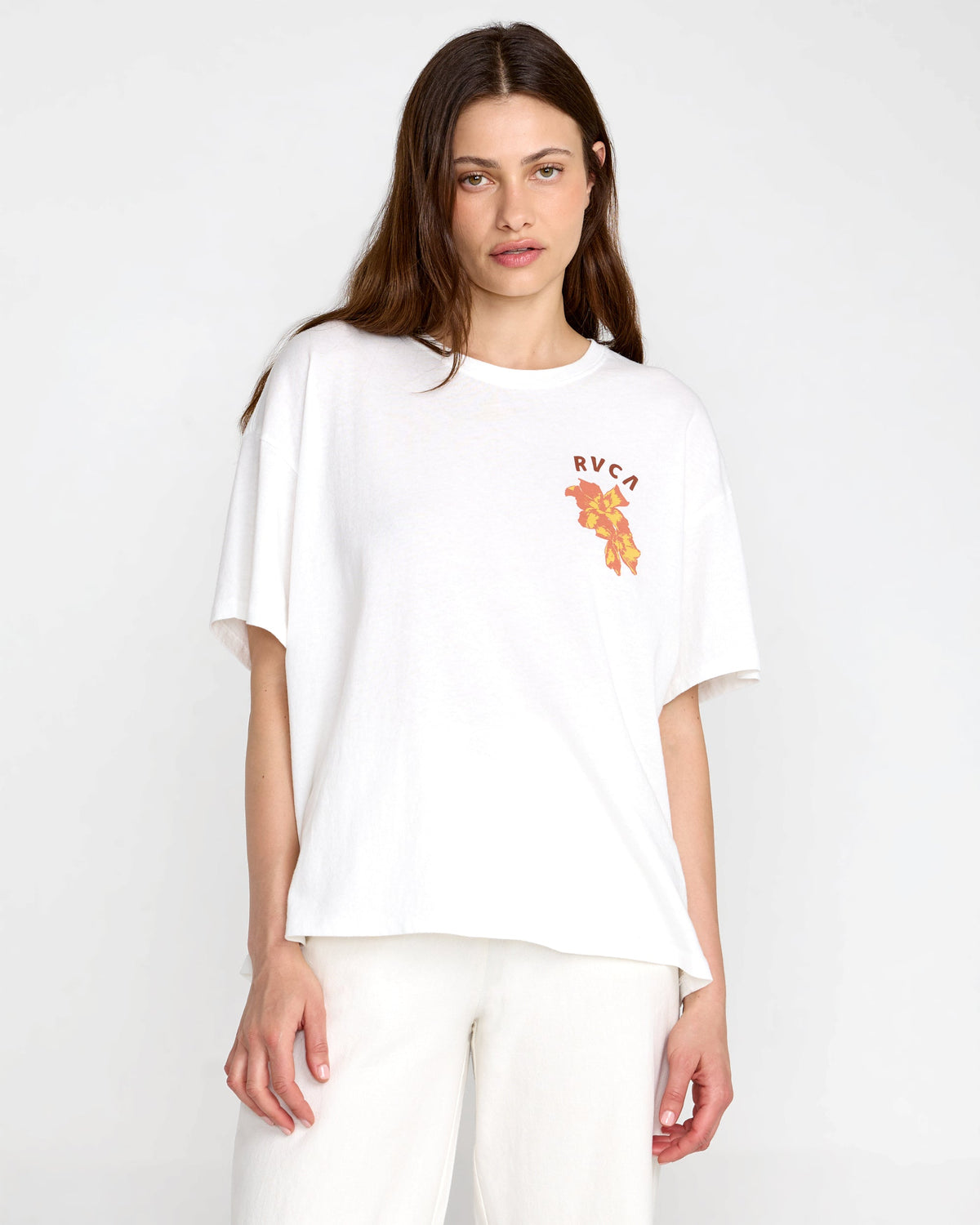 RVCA ALOHA BF TEE - VINTAGE WHITE