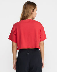 RVCA GAME DAY BOXY CROP TEE - BJR