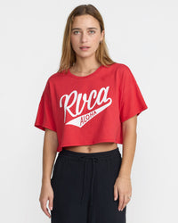RVCA GAME DAY BOXY CROP TEE - BJR