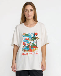 RVCA VISITOR OVERSIZED TEE - CLO