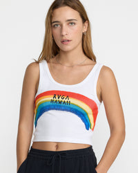 RVCA RAINBOW SPRAY SCOOP TANK - WPW