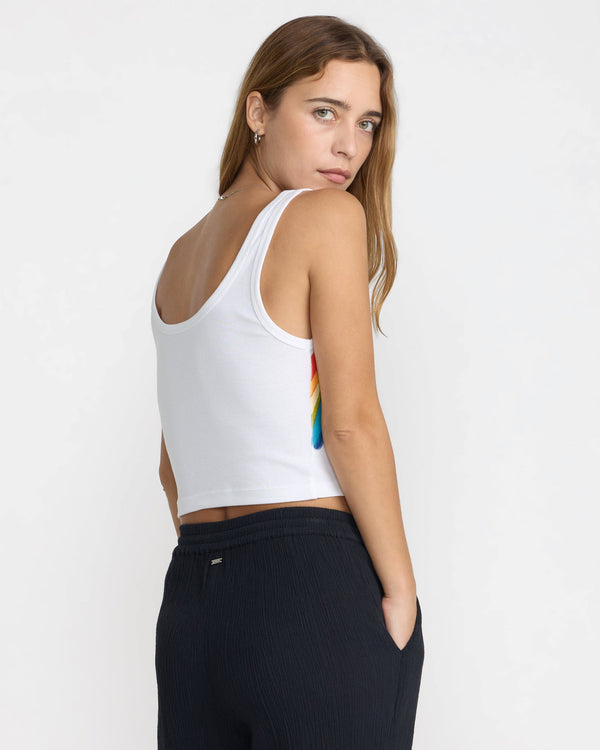 RVCA RAINBOW SPRAY SCOOP TANK - WPW