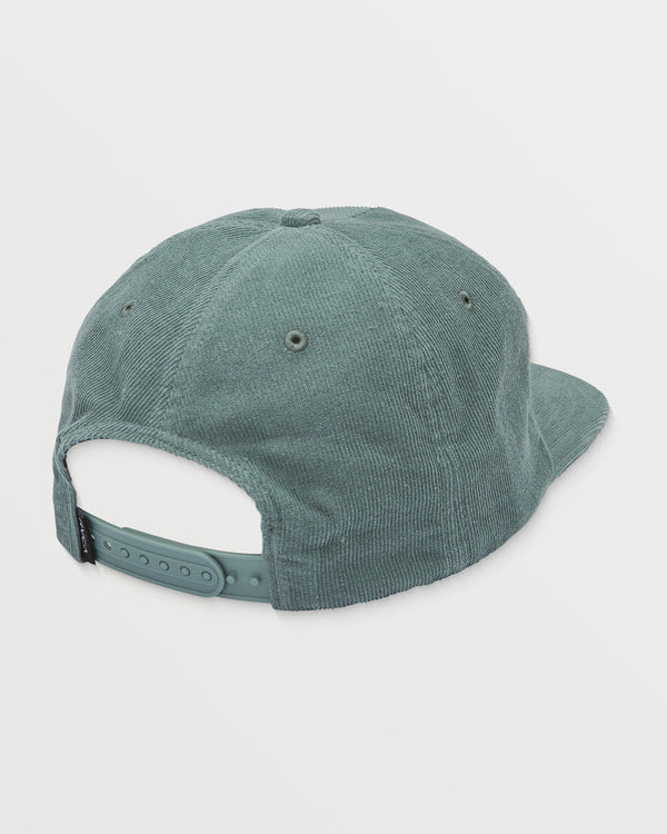 RVCA PEN SCRIPT CORD SNAPBACK HAT - BALSAM GREEN