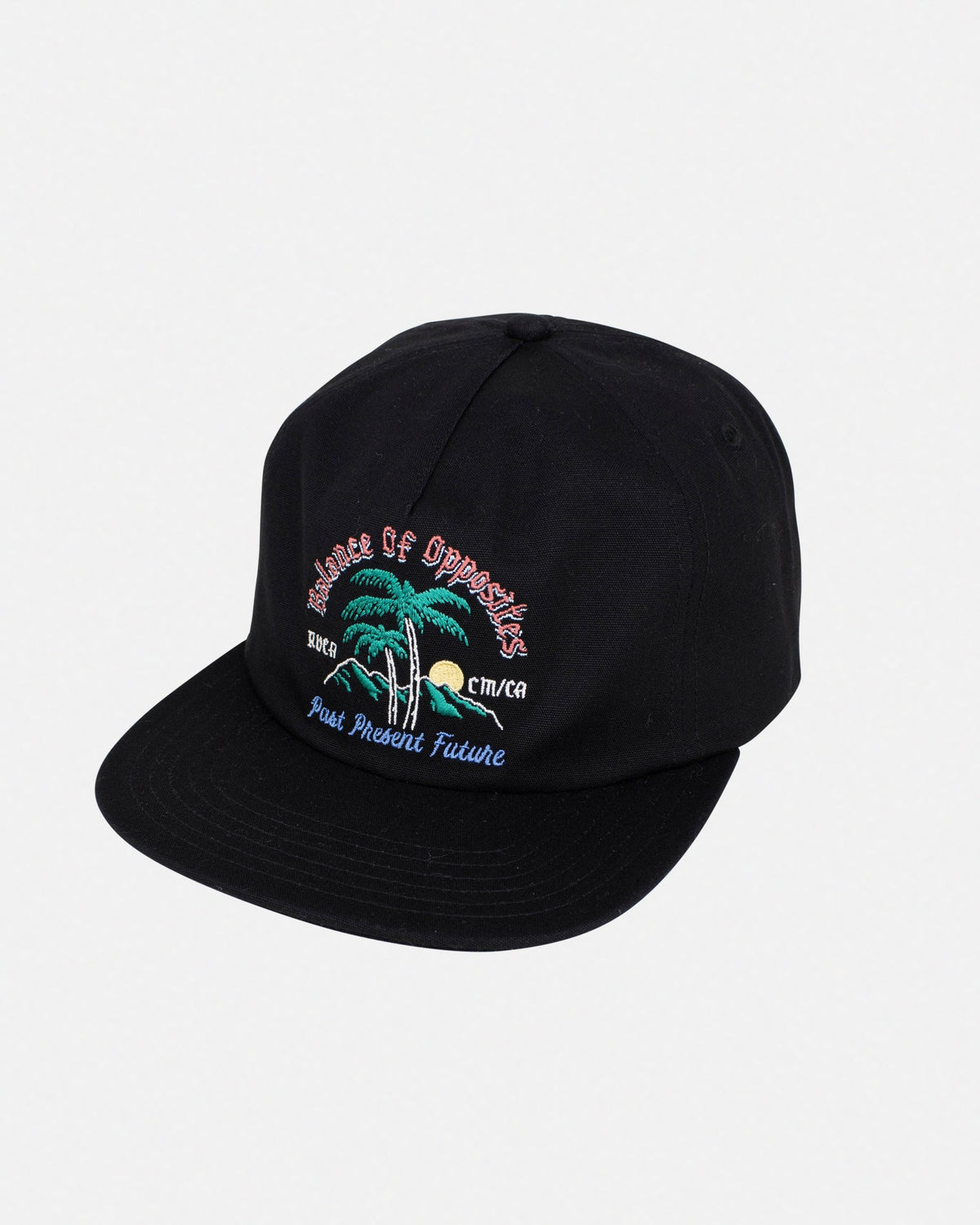 RVCA FROND MURAL SNAPBACK - BLK