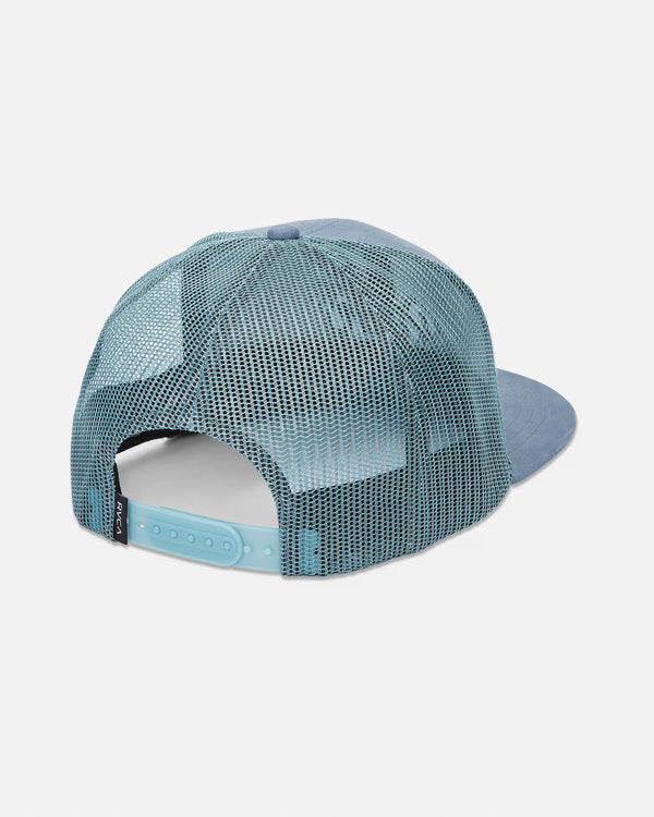 RVCA FROND SCRIPT TRUCKER HAT - VINTAGE NAVY