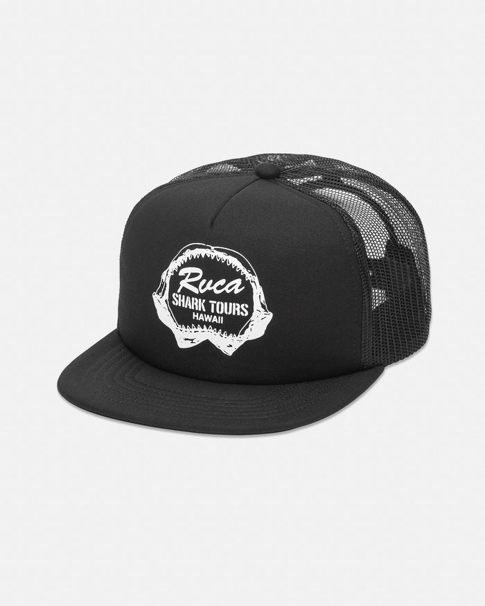 RVCA SHARK TOURS FOAMY TRUCKER HAT