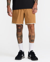 RVCA YOGGER STRETCH CONTRAST 17" SHORTS - CML