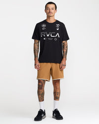 RVCA YOGGER STRETCH CONTRAST 17" SHORTS - CML