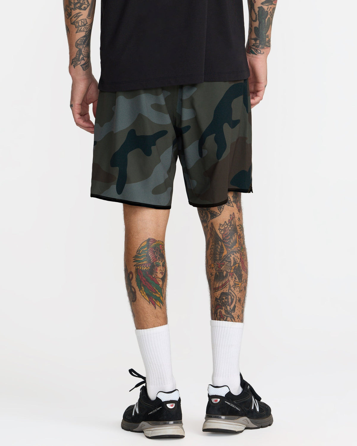 RVCA YOGGER STRETCH CONTRAST 17" SHORTS - GNR6