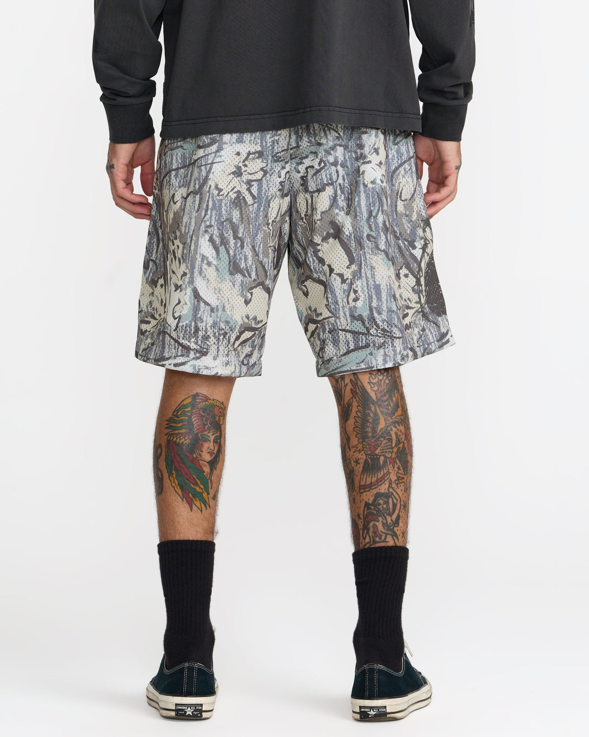 RVCA TAPOUT MESH SHORTS - CAMO