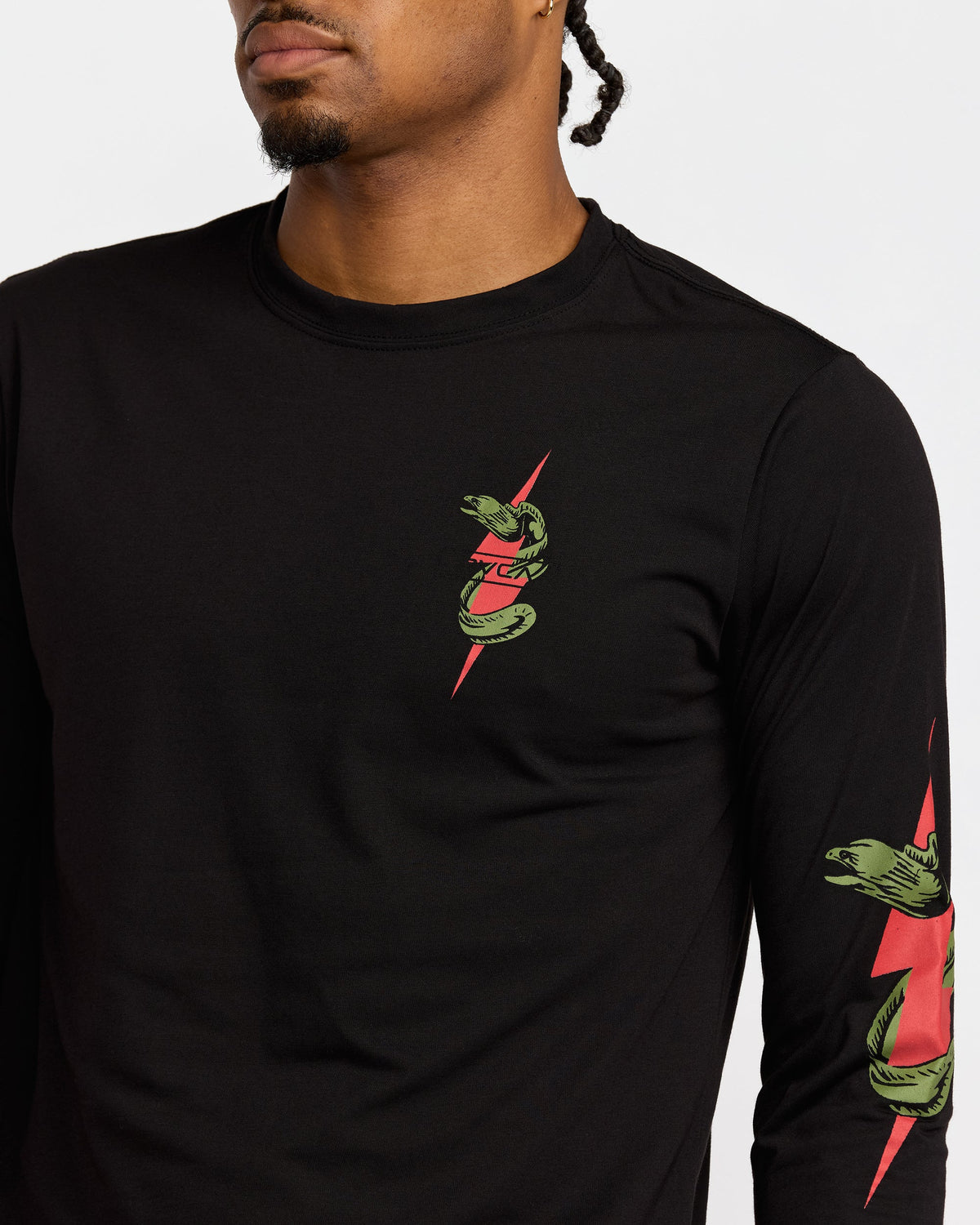 RVCA SHOCK SQUAD LONG SLEEVE - BLK